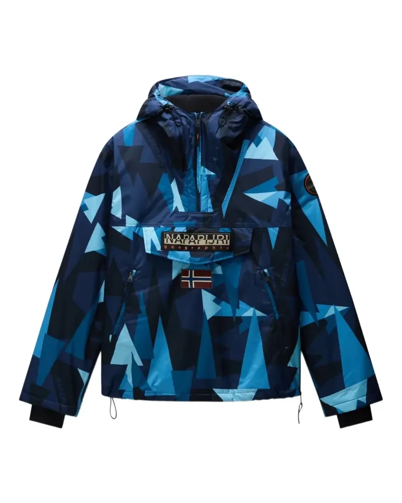 Napapijri x Kappa Windbreaker mit Print - Blau Blau