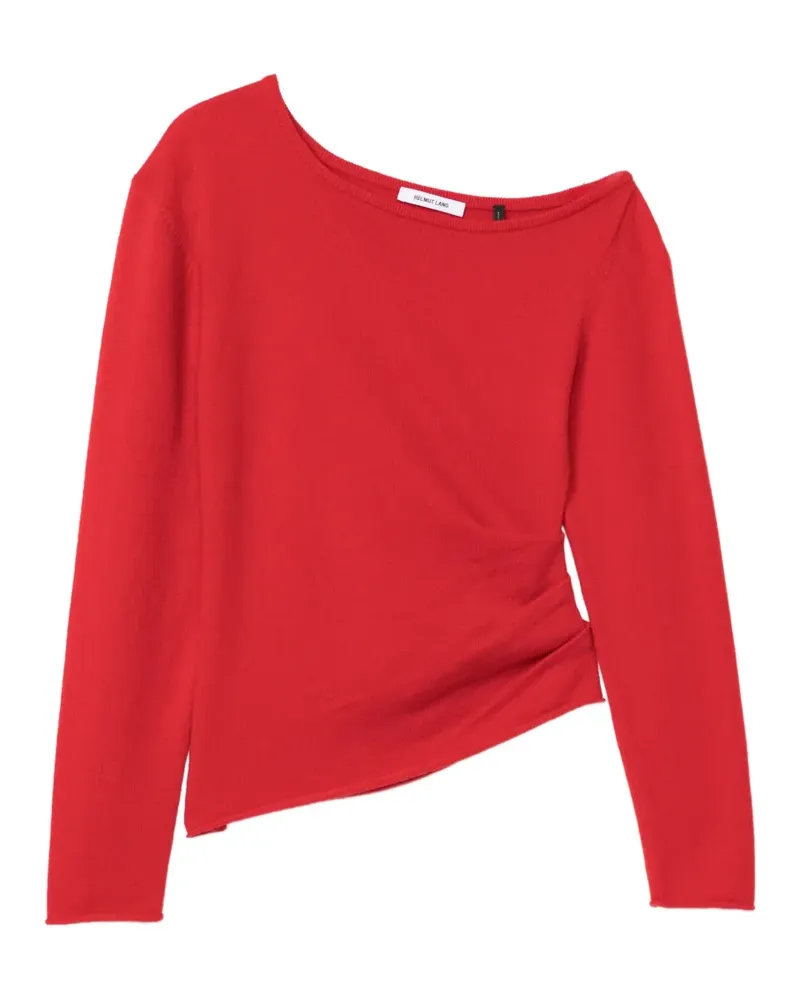 Helmut Lang Asymmetrisches Oberteil - Rot Rot
