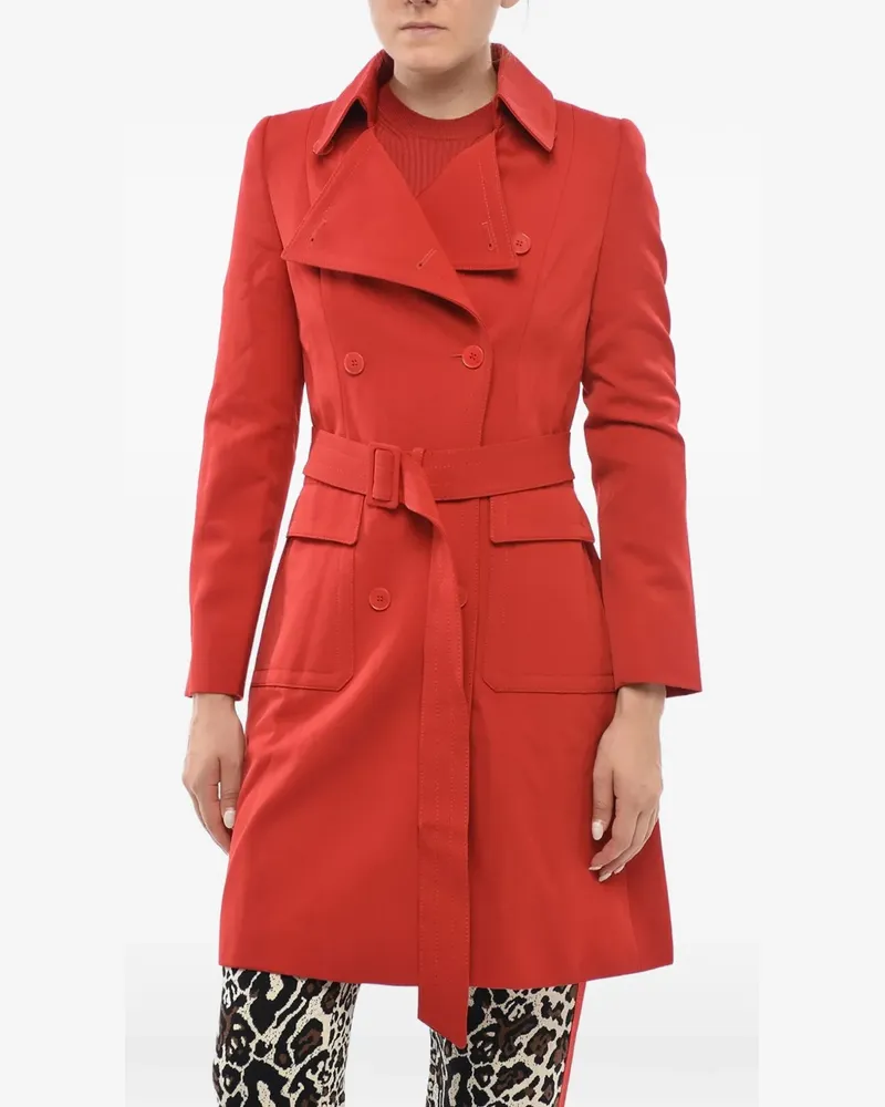 Stella McCartney double-breasted trench coat - Rot Rot