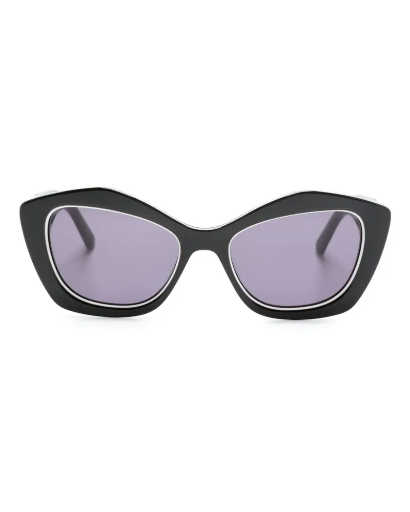 Karl Lagerfeld Heritage Sonnenbrille im Butterfly-Design - Schwarz Schwarz