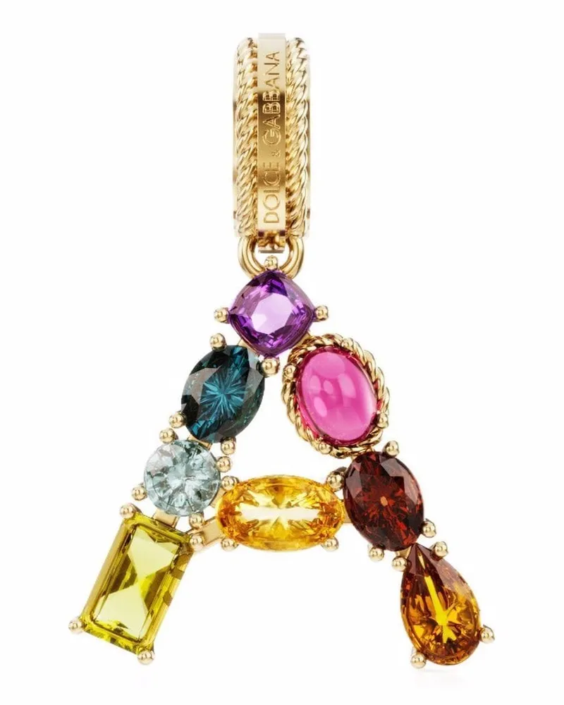 Dolce & Gabbana 18kt Gelbgoldanhänger mit Edelsteinen