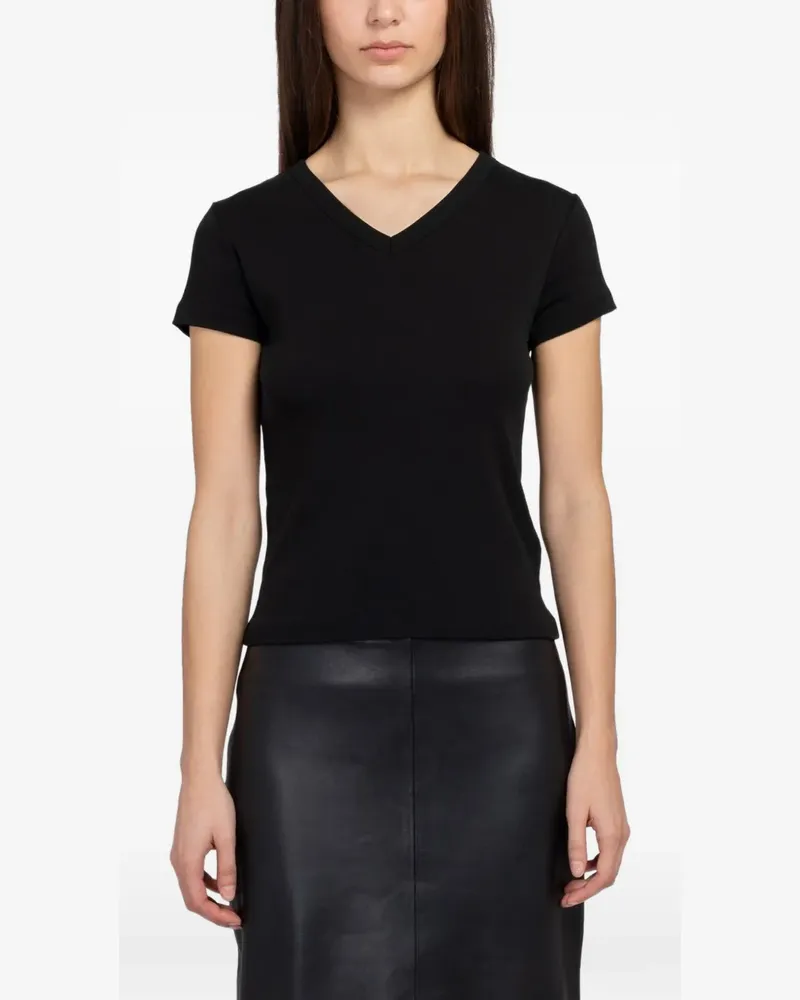St. Agni V-neck T-shirt - Schwarz Schwarz