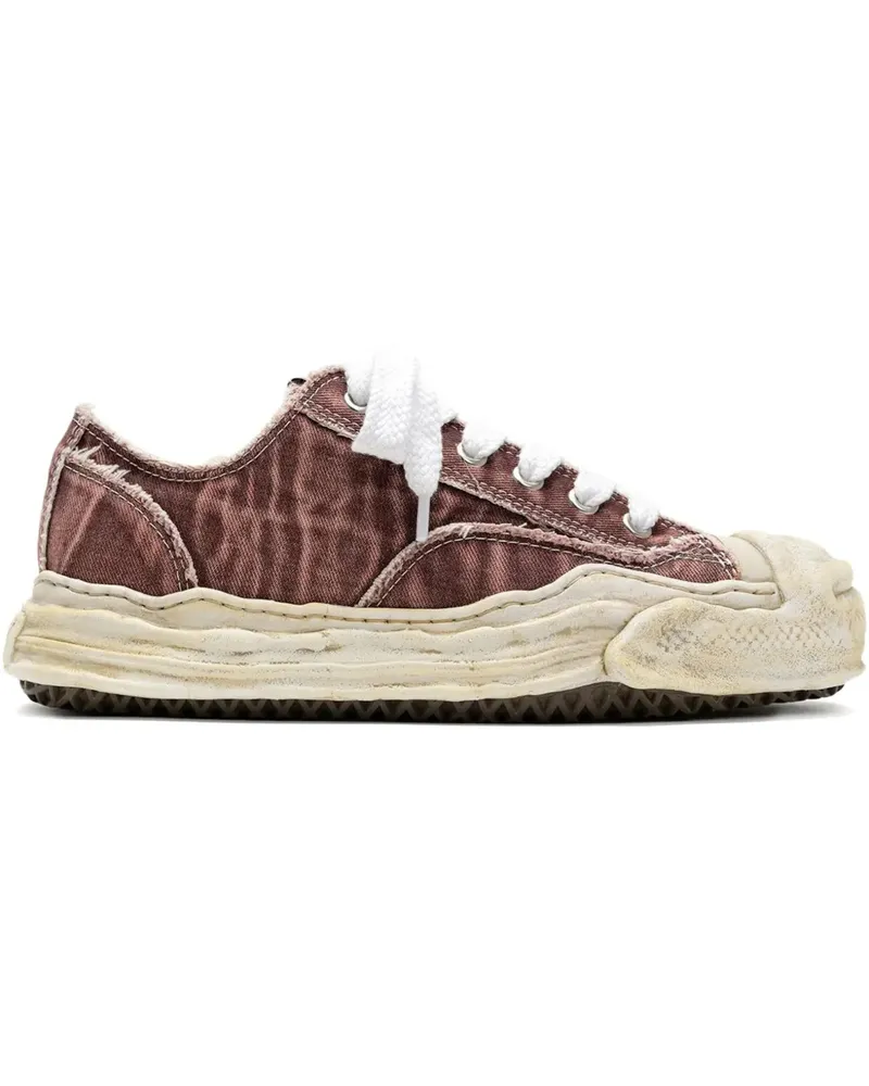 MIHARAYASUHIRO Ausgeblichene Hank Sneakers - Rot Rot