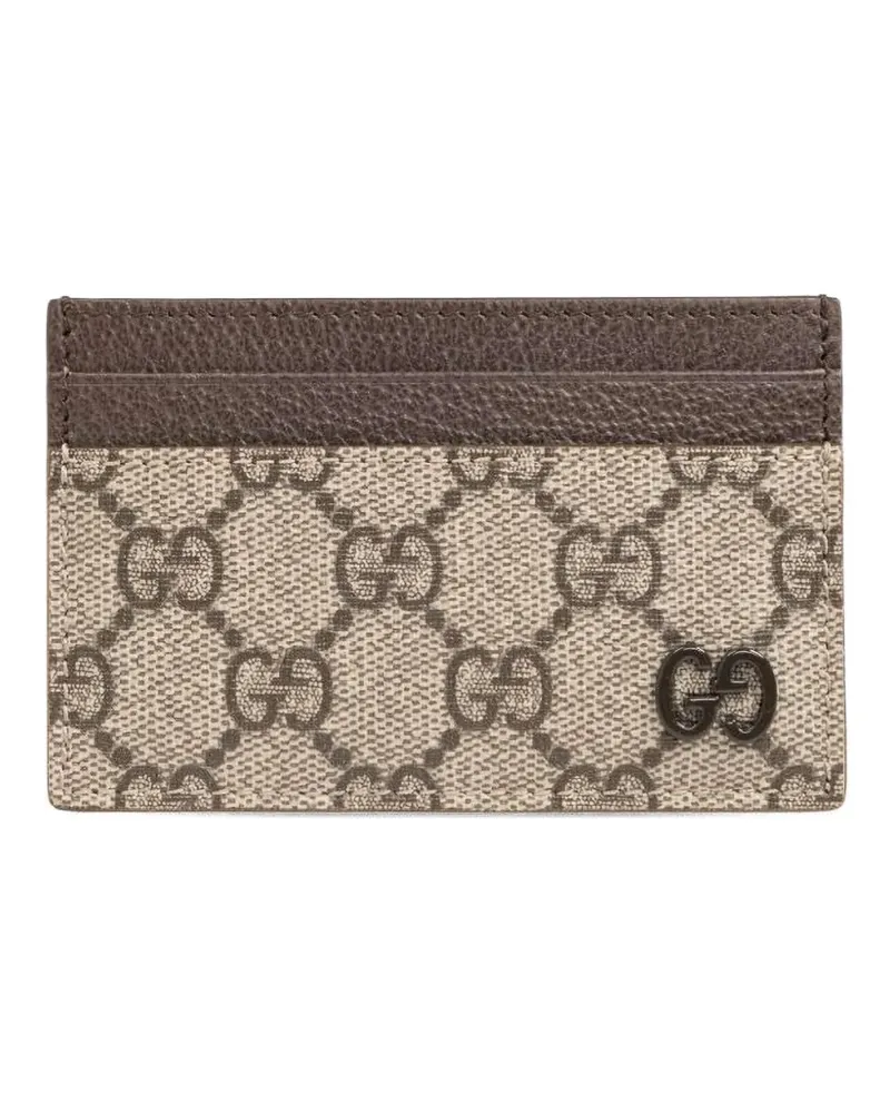 Gucci GG Supreme cardholder - Nude Nude