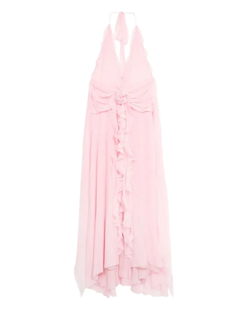 Blumarine Verziertes Kleid mit Rüschen - Rosa Rosa