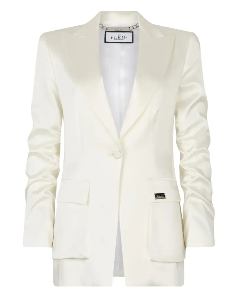 Philipp Plein patch-pocket blazer - Weiß Weiß