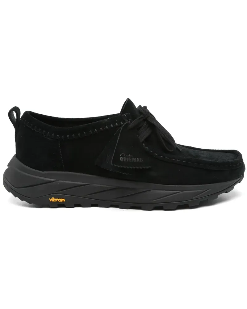 Clarks Walla Eden Lo Sneakers - Schwarz Schwarz