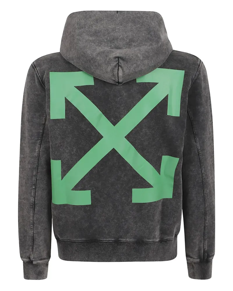 OFF-WHITE graphic arrow hooded sweatshirt - Grau Grau