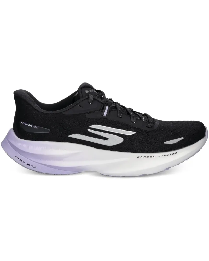 Skechers Aero Spark Sneakers mit Schnürung - Schwarz Schwarz