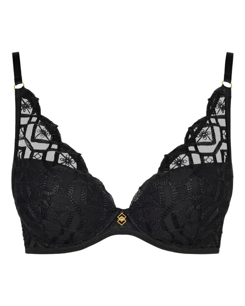 Aubade Sense of Illusion Plunge-BH - Schwarz Schwarz