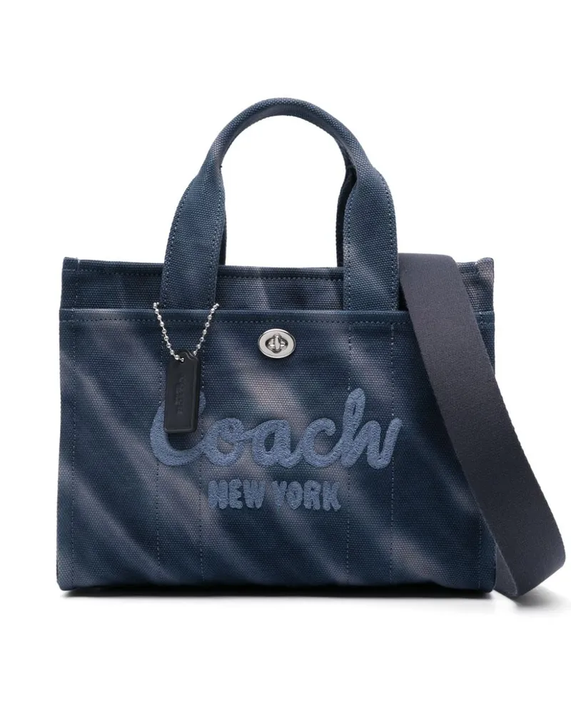 Coach Handtasche mit Batikmuster Blau