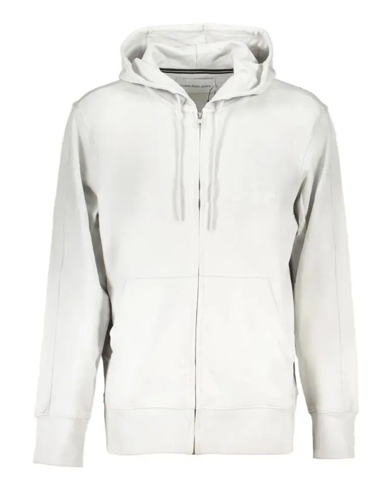 Calvin Klein zip-up cotton hoodie - Grau Grau