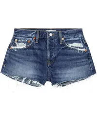 RE/DONE Halbhohe Jeans-Shorts Blau