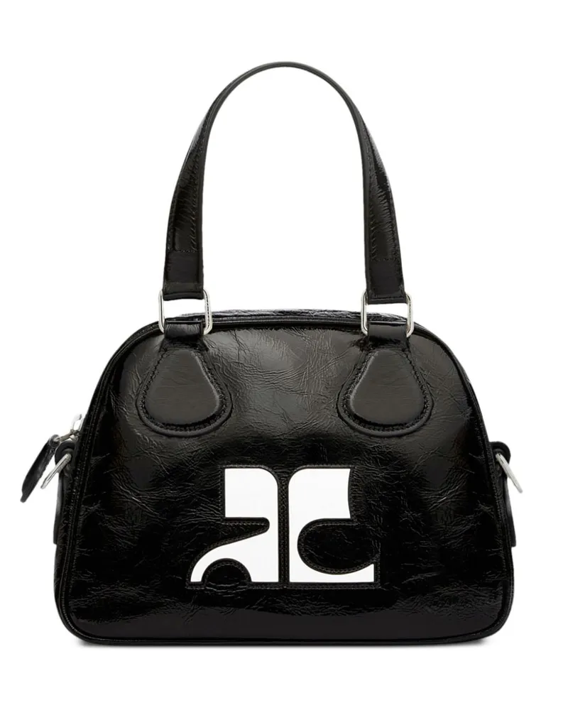 Courrèges Mini Reedition Bowlingtasche - Schwarz Schwarz