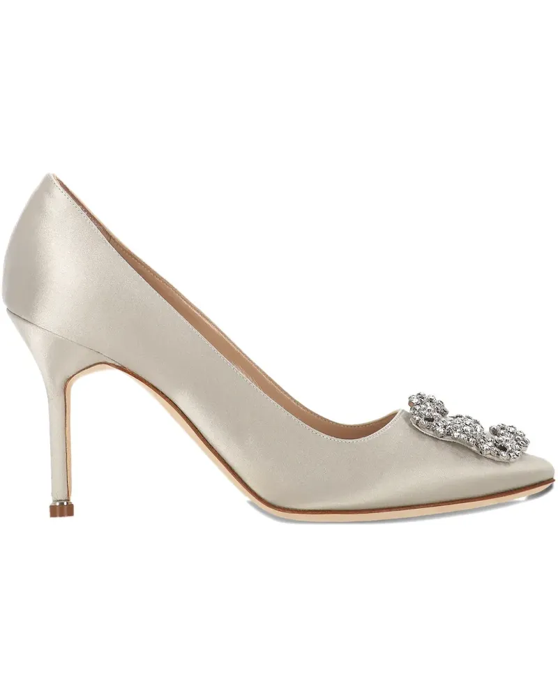 Manolo Blahnik crystal-embellished pumps - Grau Grau