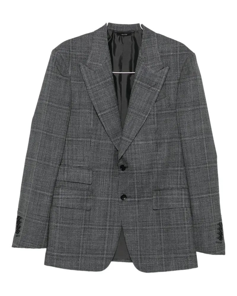Tom Ford checked blazer - Grau Grau