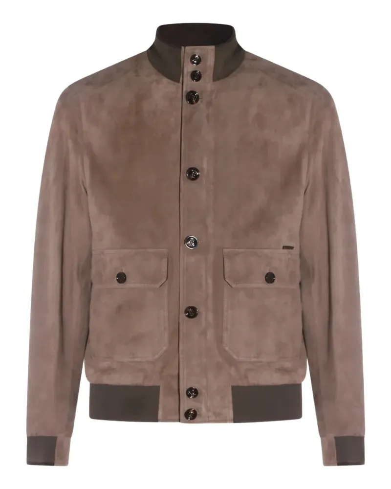 MOORER button flap pockets jacket - Braun Braun