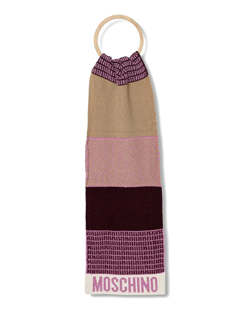Moschino striped scarf - Violett Violett