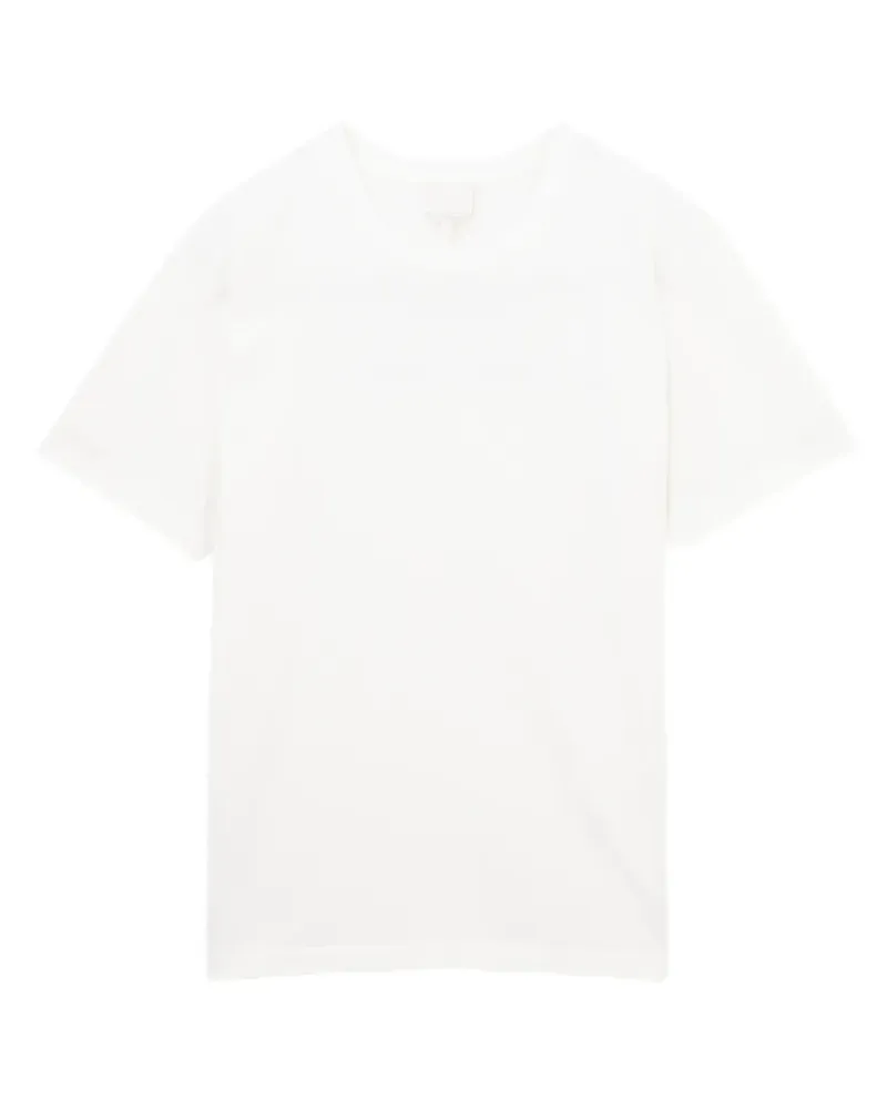 A.P.C. Kurzärmeliges T-Shirt mit Logo-Print - Weiß Weiß