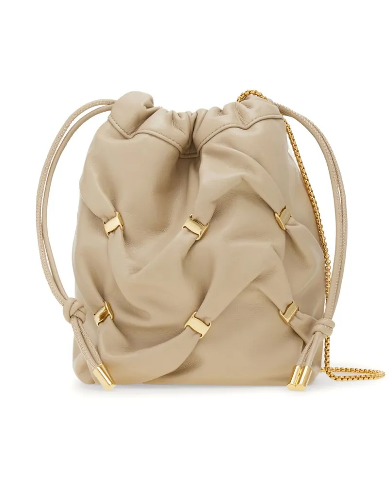 Ferragamo Mini-Tasche aus Leder - Nude Nude