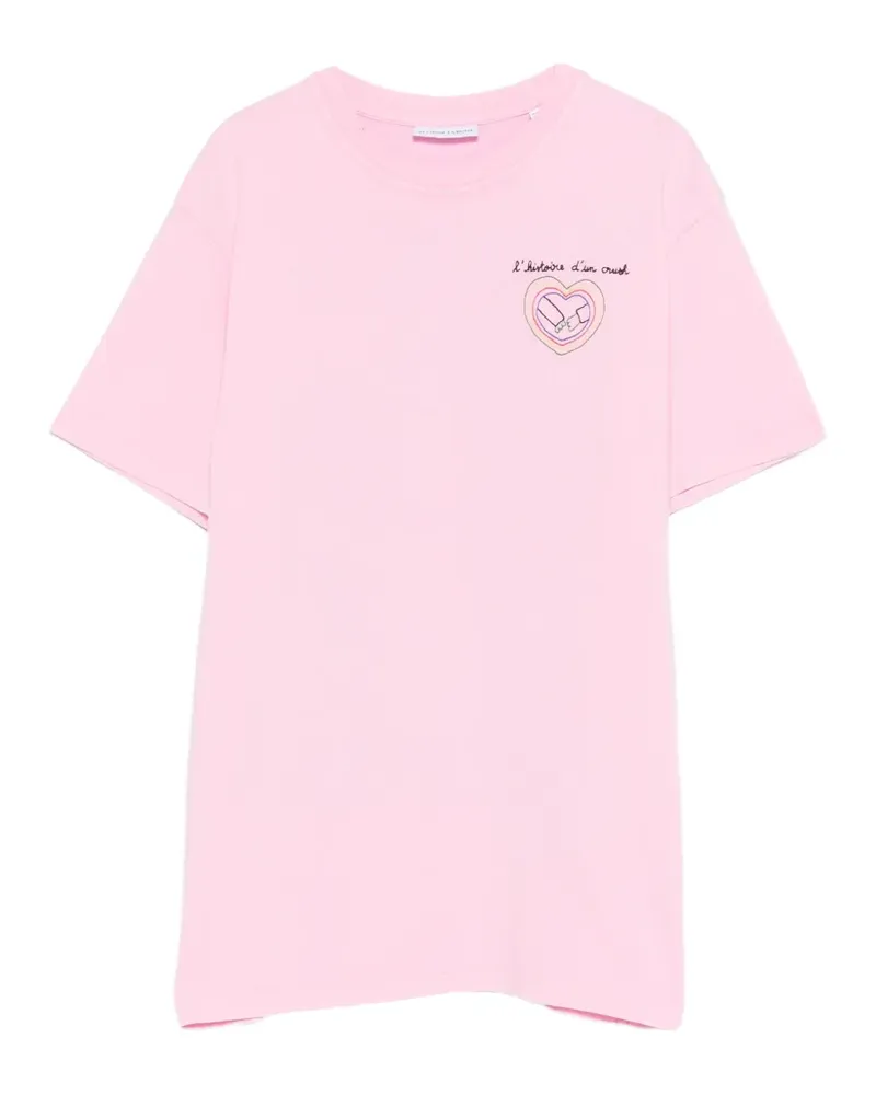 Maison Labiche lettering T-shirt - Rosa Rosa