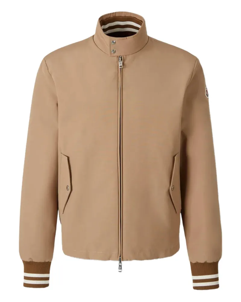 Moncler quilted zip jacket - Nude Nude
