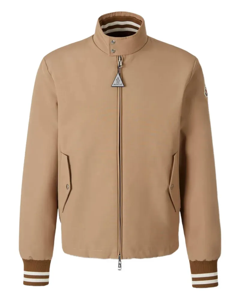 Moncler quilted zip jacket - Nude Nude