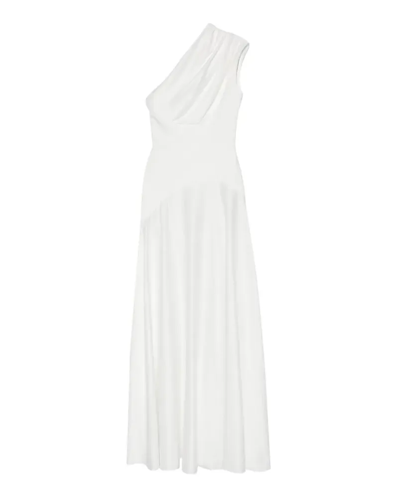 Solace London one-shoulder draped maxi dress - Weiß Weiß