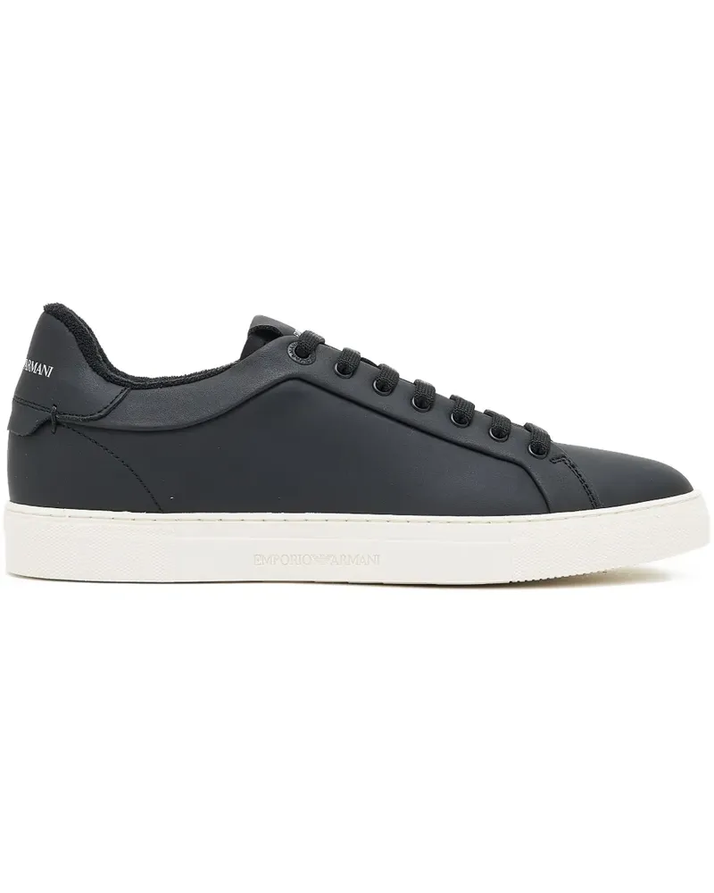 Emporio Armani Sneakers mit Logo - Schwarz Schwarz