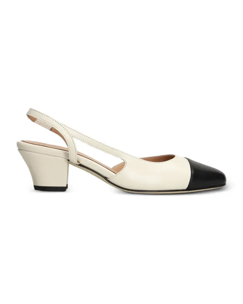 Anniel cap-toe slingback pumps - Nude Nude