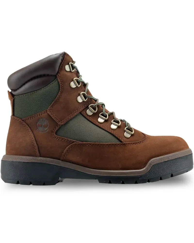 Timberland Wasserdichte 6-Inch Field "Dark Brown" Stiefel - Braun Braun