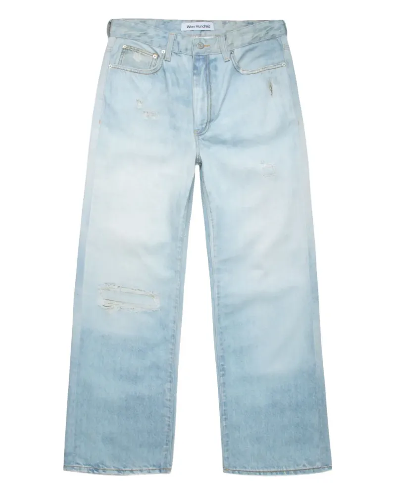 Won Hundred Gerade Jeans im Distressed-Look - Blau Blau