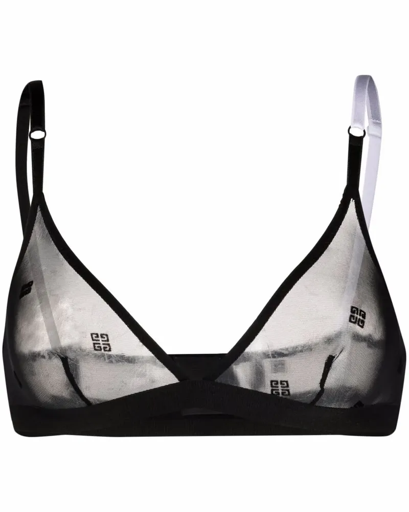 Givenchy BH mit transparenten Einsätzen - Schwarz Schwarz