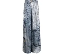 Pyjama-Hose mit Jeans-Print