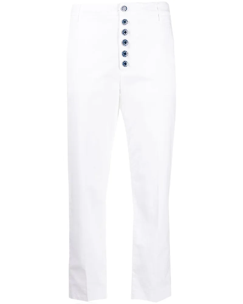 Dondup Gerade Hose - Weiß Weiß