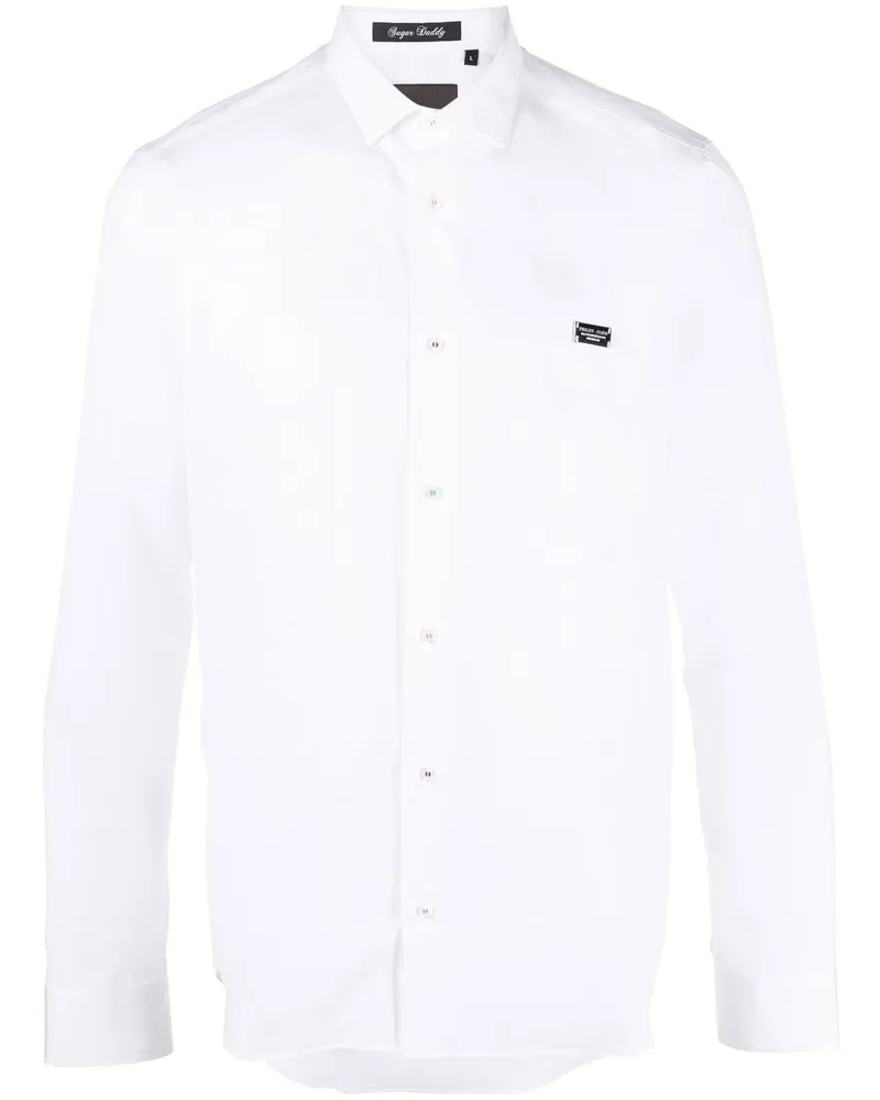 Philipp Plein Gothic Banner Hemd - Weiß Weiß