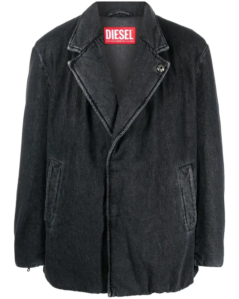 Diesel Jeansjacke im Oversized-Look - Grau Grau