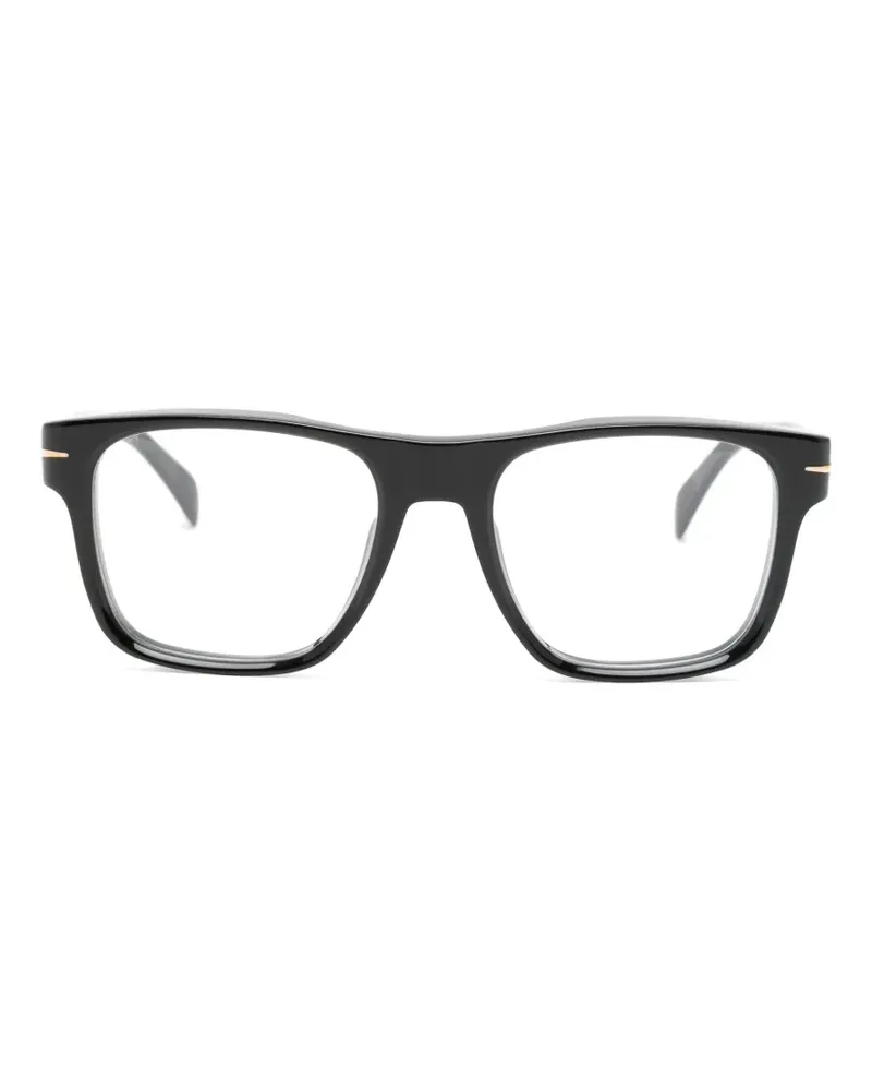 EYEWEAR by DAVID BECKHAM Brille mit eckigem Gestell - Schwarz Schwarz