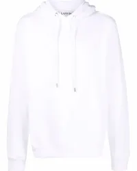 Lanvin Hoodie mit Logo-Stickerei Weiß