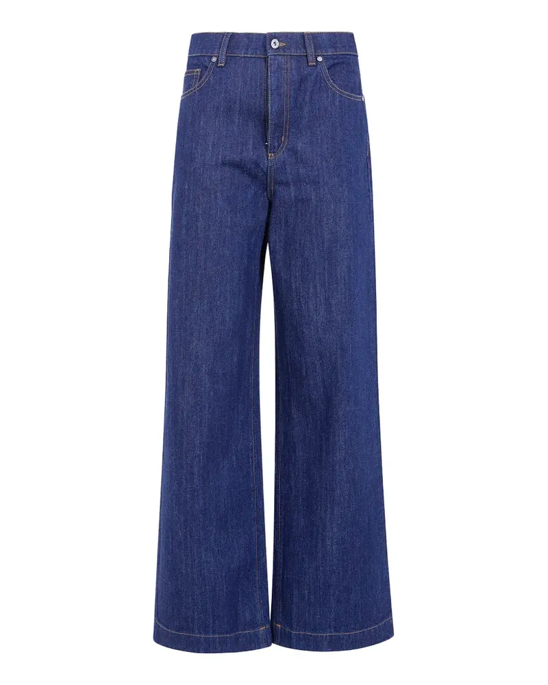 P.A.R.O.S.H. P.A.R.O H. Jeans mit weitem Bein - Blau Blau