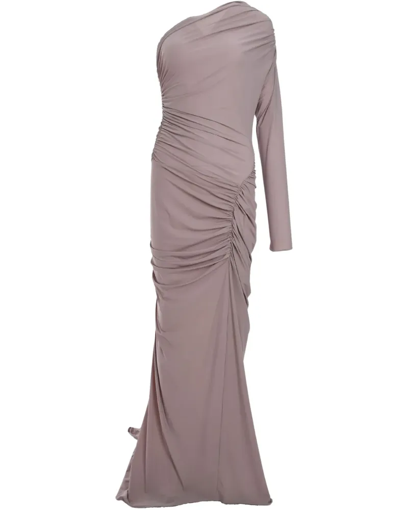 ATLEIN Gerafftes Abendkleid - Violett Violett