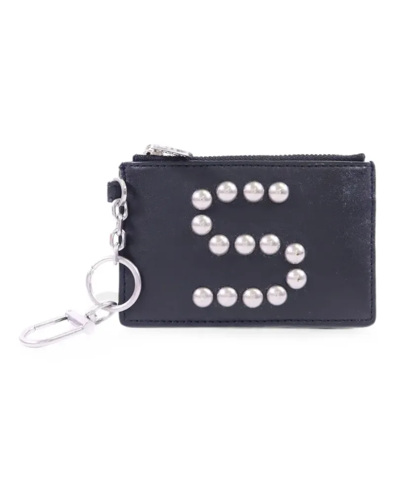 Tory Burch studded snakeskin-effect cardcase - Schwarz Schwarz