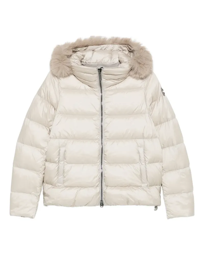 Colmar fur hooded jacket - Nude Nude