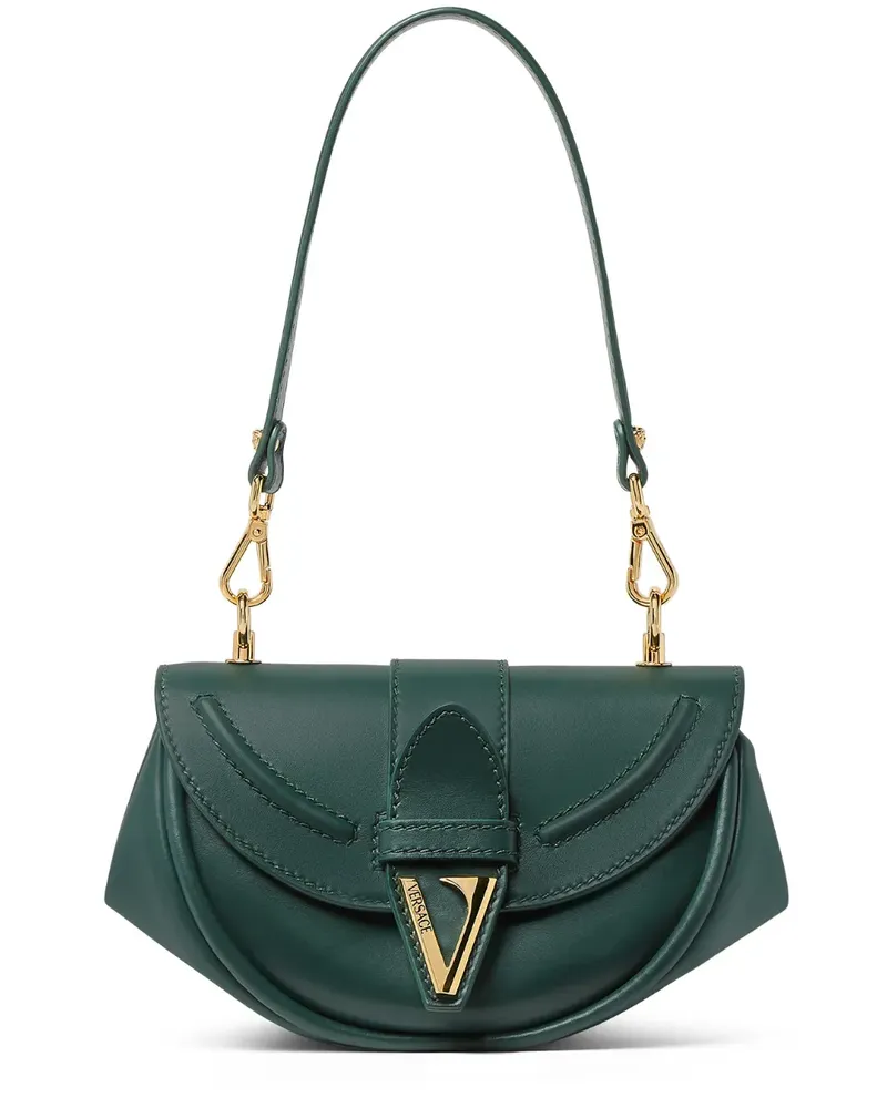 Versace Kleine Virtus Schultertasche - Grün Grün