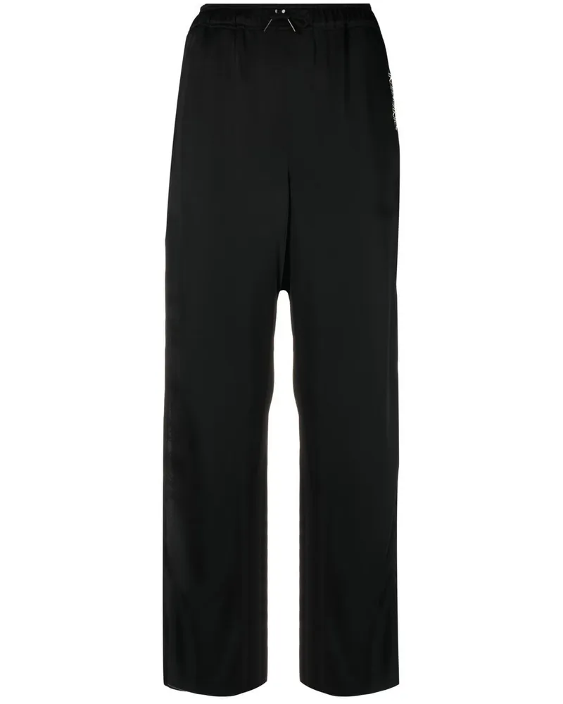 Saint Laurent Cropped-Hose mit Logo-Stickerei - Schwarz Schwarz