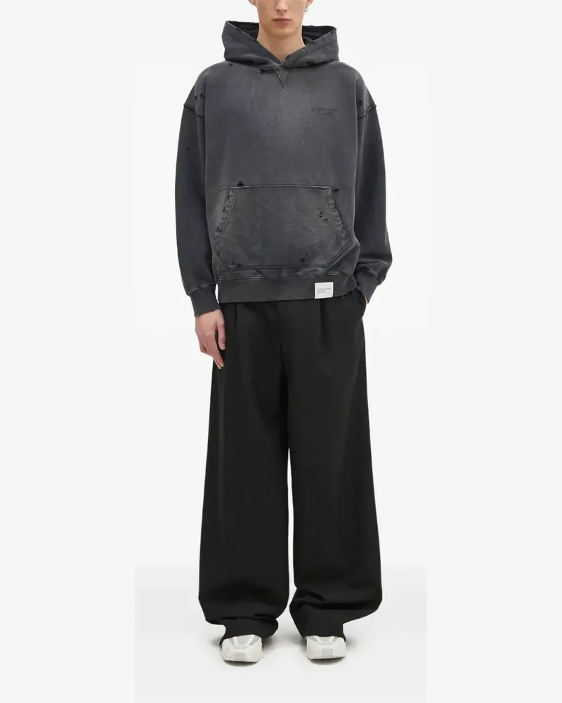 Neighborhood Hoodie im Distressed-Look - Schwarz Schwarz