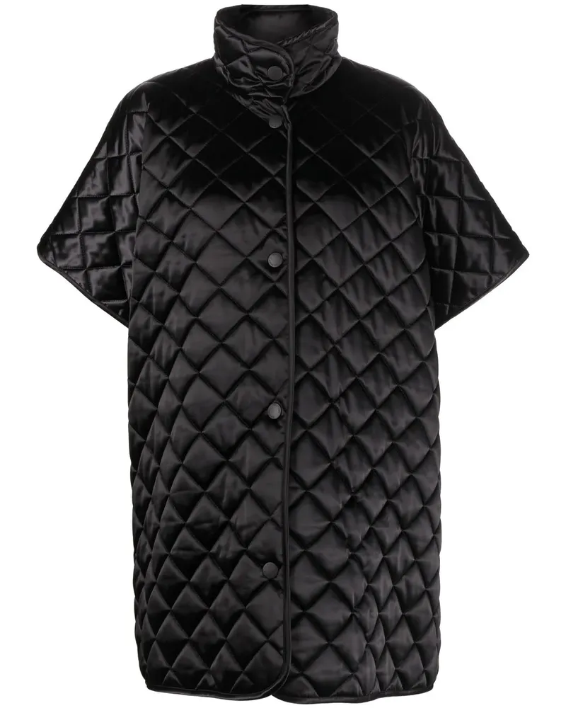Moschino Kurzärmeliger Regenmantel - Schwarz Schwarz