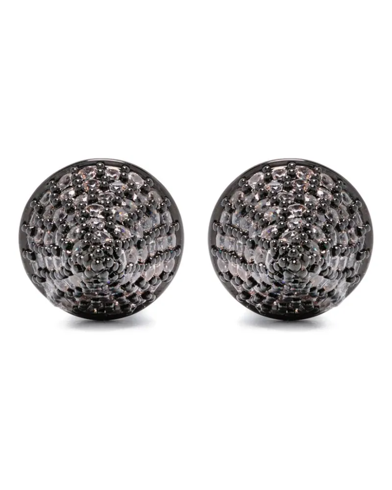 Eddie Borgo pavé cone stud earrings - Grau Grau