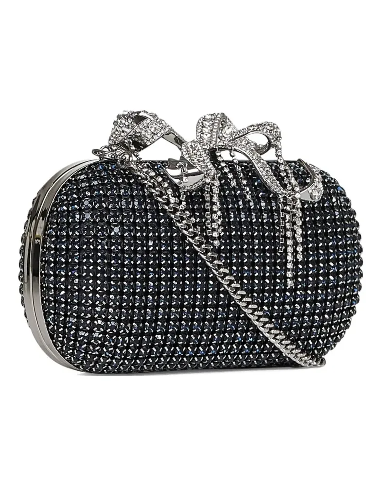Self-Portrait Clutch mit Kristallverzierung - Blau Blau