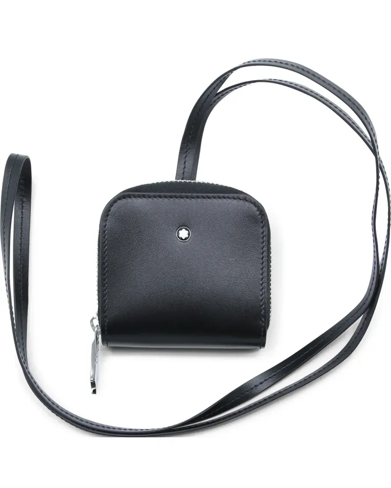 Montblanc Kartenetui mit Trageband - Schwarz Schwarz